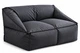 Бескаркасный диван антикоготь Relax 120 Oxford 600D 120х85х80 см черный - изображение 1
