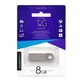 Флеш накопичувач T&G Metal TG026 USB 2.0 8GB Silver - изображение 2