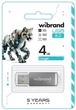 Флеш накопичувач Wibrand Cougar USB 2.0 4GB Silver - изображение 2