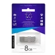 Флеш накопичувач T&G Metal TG103 USB 2.0 8GB Silver - изображение 2