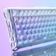 Ездротова механічна клавіатура GravaStar Mercury K1 Lite Crystal Aurora, розмір 75%, RGB підсвічування (2.4G/Bluetooth/USB) - зображення 6