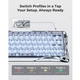 Магнитная клавиатура GravaStar Mercury V60 Pro Sliver Frost, алюминиевая, 65%, Hall Effect, Rapid Trigger, 8000 Гц опроса, RGB - изображение 3