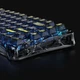 Ездротова механічна клавіатура GravaStar Mercury K1 Lite BSUN Grey, розмір 75%, RGB підсвічування (2.4G/Bluetooth/USB) - зображення 6