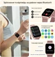 Смарт-годинник P125 Rose Gold 1.85" з Bluetooth-дзвінками, пульсометром, SpO2, IP68, для Android та iPhone - зображення 3