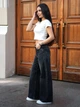 Женские джинсы прямые TMV Wide leg Темно-серые 42 - изображение 3