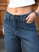 Женские джинсы прямые TMV Wide leg Синие 42 - изображение 3