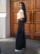 Женские джинсы прямые TMV Wide leg Темно-серые 42 - изображение 8
