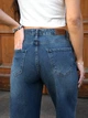 Женские джинсы прямые TMV Wide leg Синие 42 - изображение 9