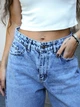 Женские джинсы широкие багги TMV Baggy Barrel Голубые 40 - изображение 3