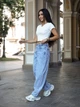 Женские джинсы широкие багги TMV Baggy Barrel Голубые 42 - изображение 8