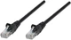 Patchcord Intellinet Cat 6a S/FTP (S-STP) RJ-45 0.25 m Black (766623737012) - obraz 1