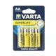 Батарейки VARTA SUPERLIFE R06/AA, 4 шт. у блістері - изображение 2