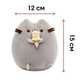 Мягкая игрушка 2Life Pusheen Cat Пушин Кэт Кот 12х15 см с Мороженым Серый и Брелок Пушин Сэндвич n-13552 - изображение 2