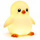Нічник силіконовий, регулювання яскравості, сенсорне керування, таймер, з різнобарвною підсвіткою, Пінгвін - зображення 1