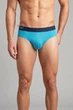 Бирюзовые бамбуковые мужские трусы брифы без рисунка Sports style TASO BC 3615 2XL - изображение 4