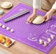 Силіконовий килимок для розкачування тіста Baking Mat 50*70 см Violet - изображение 1