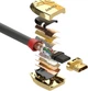 Kabel Lindy HDMI - HDMI 0.5 m Gray (4002888378604) - obraz 3