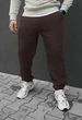 Спортивные штаны стаф мужские коричневые на флисе зимние Staff fad brown fleece M (406590) - изображение 1