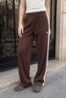 Жіночі спортивні штани стаф коричневі однотонні з логотипом Staff pat logo brown L (406392) - зображення 4