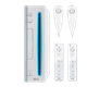 Набір Консоль Nintendo Wii RVL-001 Europe 512MB White Б/У + Контролер Дротовий Nunchuk 2шт + Контролер Бездротовий Remote 2шт - зображення 1