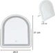 Дзеркало косметичне Ikonka сенсорне з LED підсвічуванням 12V (5903039772984) - зображення 10