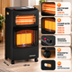 Газовый обогреватель Kraft&Dele KD6531 1500/2750/4200 Вт с пьезозажиганием Инфракрасный газово-электрический обогреватель на колесах - изображение 3