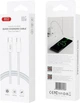 Kabel XO NB-Q260A High-fashion Type-c TO Type-c 60W 1 m braided data cable White (6920680853588) - obraz 3
