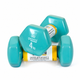 Гантели для фитнеса Gemini Sport с виниловым покрытием 2×4 кг GSD-4.0CYAN - изображение 1