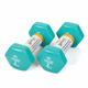 Гантели для фитнеса Gemini Sport с виниловым покрытием 2×4 кг GSD-4.0CYAN - изображение 2