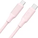Kabel XO NB-Q265B-CC USB-C to USB-C 60W Power Delivery 1 m Pink (6920680855025) - obraz 2