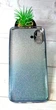 Чехол Luxury Case для Samsung Galaxy A08 / A085 бампер силиконовый блестящий голубой - изображение 2
