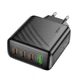Мережева зарядка HOCO CS27A Supply PD 67 Вт 3 USB-C + 1 USB-A Чорна - изображение 6