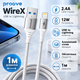 Кабель Proove WireX USB to Lightning швидка зарядка 12W 1 м Білий (632540003) - зображення 2