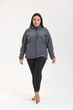 Женская флисовая кофта с вишивкой Columbia графитовая 3XL - изображение 1