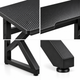 Комп’ютерний стіл Dash Black 100×60×72,5 см письмовий ігровий геймерський стіл для ПК ноутбука роботи та навчання чорний - зображення 9