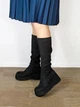 Сапоги-чулки женские из эко-замши на танкетке It-girl 7258R-12-H 40р-25,5см Черный (2000000534343) - изображение 7