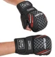 Рукавички для змішаних єдиноборств BO-7643 ZELART MMA чорний/червоний розмір S - зображення 2