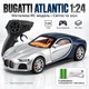 Радиоуправляемая машинка Bugatti Atlantic 1:24 — металлическая RC модель спорткара Die-Cast на пульте, свет, звук, коллекционный автомобиль - изображение 7