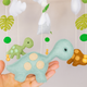 Мобіль на ліжечко Dino baby. Фетровий мобіль ручної роботи. Подарунок для новонародженого. Діаметр 23 см. - зображення 4