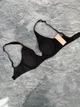 Бавовняний бюстгальтер планж Thirdlove Cotton Plunge Bra - Чорний - 65D - изображение 2