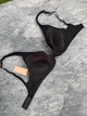 Бавовняний бюстгальтер планж Thirdlove Cotton Plunge Bra - Чорний - 65D - изображение 4
