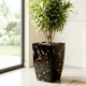 Вазон высокий Квадро Stone 14 л 27×27×51 см черный агат Алеана - изображение 1