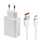Комплект швидкої зарядки для Xiaomi 33W Mi Turbo Charge (Адаптер + Кабель Type-C) White - зображення 1