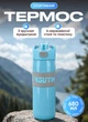 Термос-пляшка спортивний TO YOUTH 680 мл з мундштуком тримає температуру від 6 до 12 годин колба з нержавіючої сталі корпус пластик висота 24 см для тренувань та роботи М'ятний - зображення 1