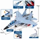 Военный самолет истребитель J-16 игрушка моделька металлическая инерционная со светозвуковыми эффектами (2017381) - изображение 2