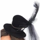 Жіночий міні-циліндр Steampunk Velvet Mini Top Hat від Leg Avenue, чорний - изображение 2