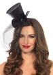 Міні-циліндр жіночий Mini Glitter Top Hat від Leg Avenue - изображение 1