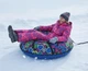 Тюбинг плюшка 100 см с камерой комплект санки таблетка надувные ватрушка неон любовь - изображение 5