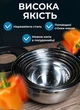 Набір мисок з кришками з нержавіючої сталі кухонні миски для змішування салатники для зберігання 3 штуки 2,5 л / 2 л / 1,5 л з терками - зображення 14