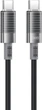 Kabel XO NB-Q282B Brushed Silicone Type-c to Type-c 60W 1 m Black (6920680860418) - obraz 1
